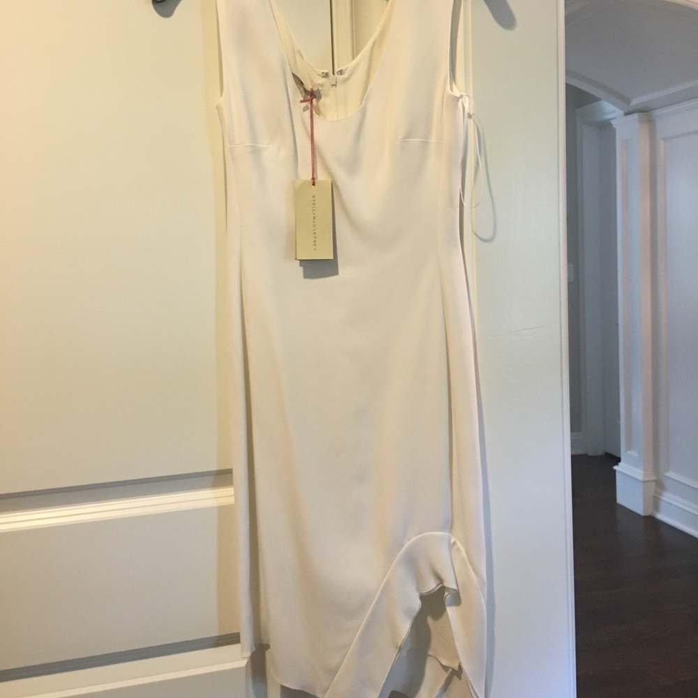 Stella McCartney White crepe cocktail dress